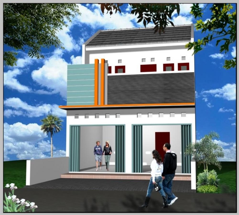 Denah Rumah Dan Toko  2 Lantai  Desain  Rumah