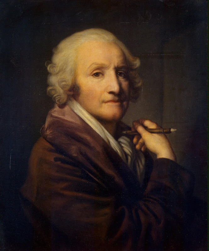 Self-Portrait by Jean-Baptiste Greuze - Portrait Paintings from Hermitage Museum