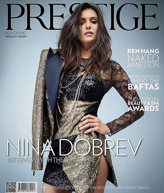 Nina Dobrev Wallpaper for PrestigeHK Magazine Cover