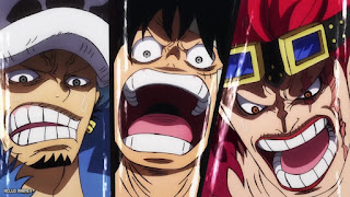 ワンピース アニメ ワノ国編 最終回 1085話 ルフィ ロー キッド 3船長 ONE PIECE Episode 1085