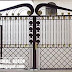 Modern Iron gate designs, glided black iron gate designs