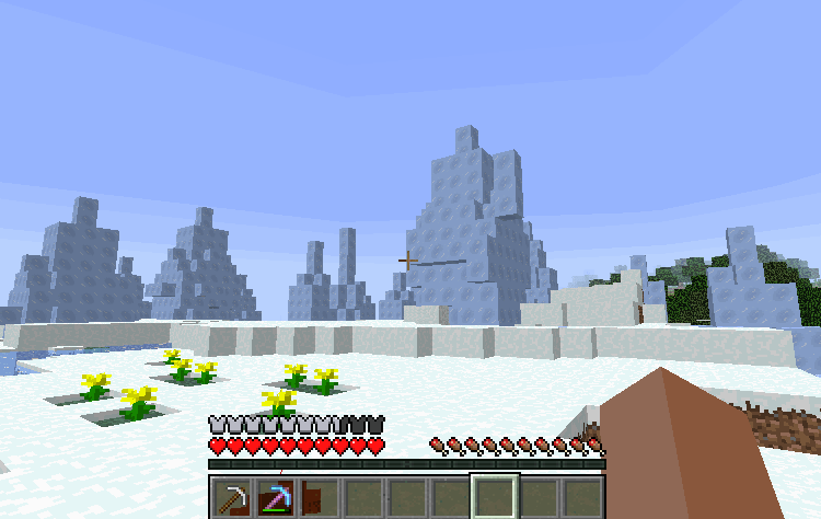 Minecraftプレイ日記 マインクラフト Ver 1 7 の新要素紹介 氷塊ブロック Packed Ice 氷の平原バイオーム Ice Plains Spikes Minecraftプレイ日記 マインクラフト Ver 1 7 の新要素紹介 氷塊ブロック Packed Ice 氷の平原バイオーム Ice Plains Spikes