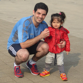 Felipe con Sonia al terminar la carrera