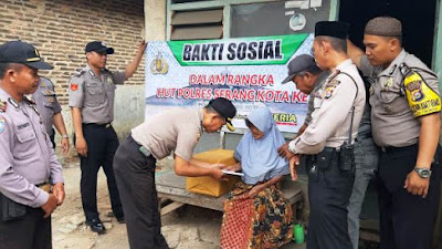 HUT ke-3 Polres Serang Kota, Kabag Sumda Laksanakan Bakti Sosial di Taktakan