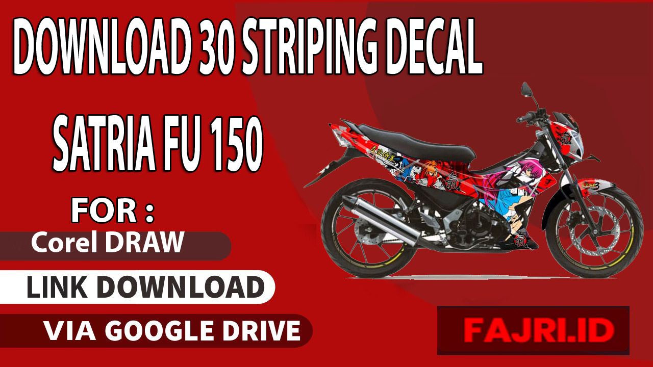 Download 30 Striping Decal Satria Fu 150 Gratis Fajriid