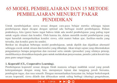 Model Pembelajaran Guru