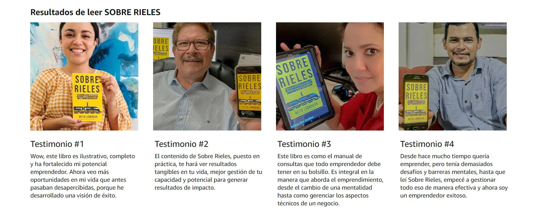 testimonios de leer sobre rieles