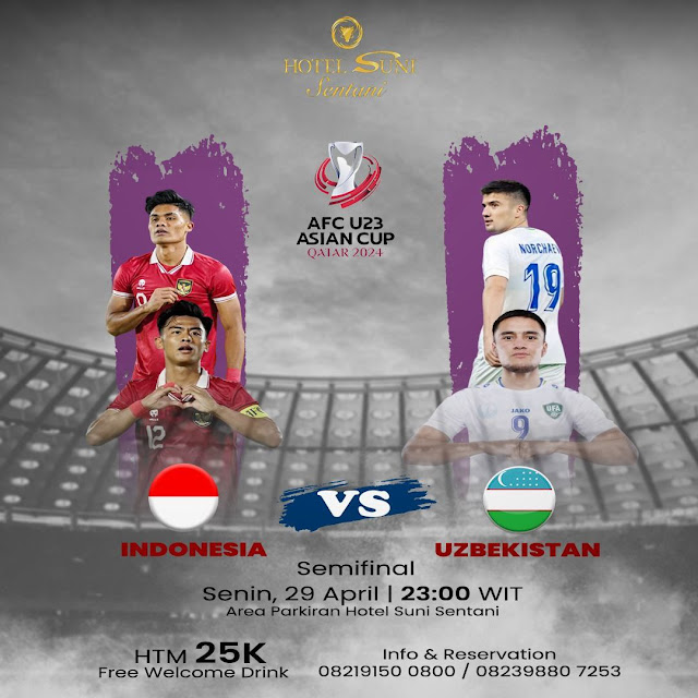 Hotel Suni Sentani Kantongi Lisensi Resmi Nobar Semifinal AFC U23 Asian Cup Qatar 2024