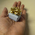 Recycled paint chip origami mini box—of love