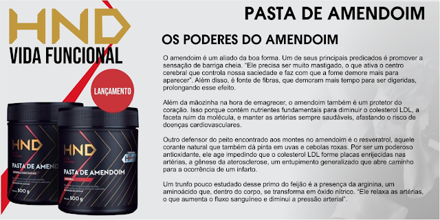 Linha Suplementar HND Vida Funcional - Pasta de Amendoim - Os Poderes do Amendoim