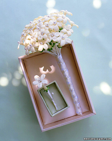 Stephanotis look fragile and are often seen in bridal bouquets