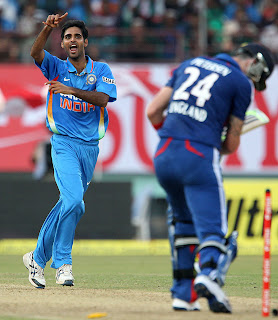 Bhuvneshwar Kumar in 2nd ODI's against England Photo