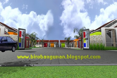 Perumahan Mini Malis on Desain Pintu Gerbang   Entrance Kompleks Perumahan Bergaya Minimalis