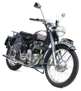 Vintage Royal Enfield motorcycle.