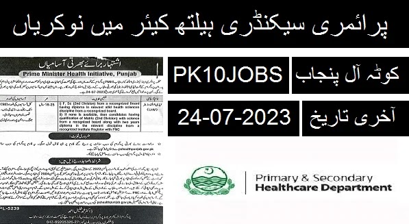 Exciting Career Opportunities: Health Department Punjab Jobs at PMHI