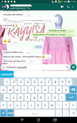 Testimoni Gamis Wolfis Ruqayyah