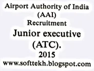 Airport Authority of India -AAI-has been declared for Recruitment the post of Junior executive -Air Traffic Control