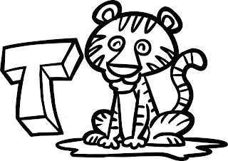 tiger coloring pages, kids coloring pages