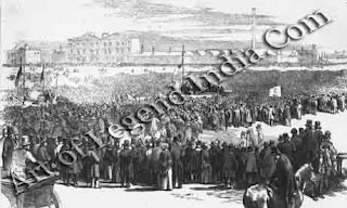Chartists of the Common On 10 April 1848, more than a quarter of a million people met on Kennington Common in London to support the Chartist movement, campaign for representation in parliament for working people. In spite of massive support and a just cause, the movement was harshly repressed, and participants were jailed or deported.