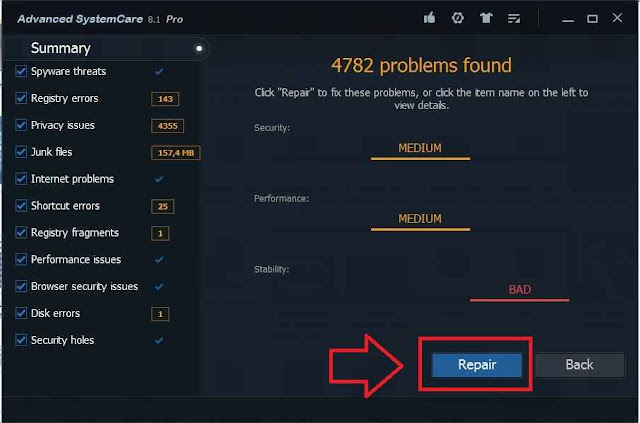 Advanced Systemcare Care untuk Optimasi Kompute