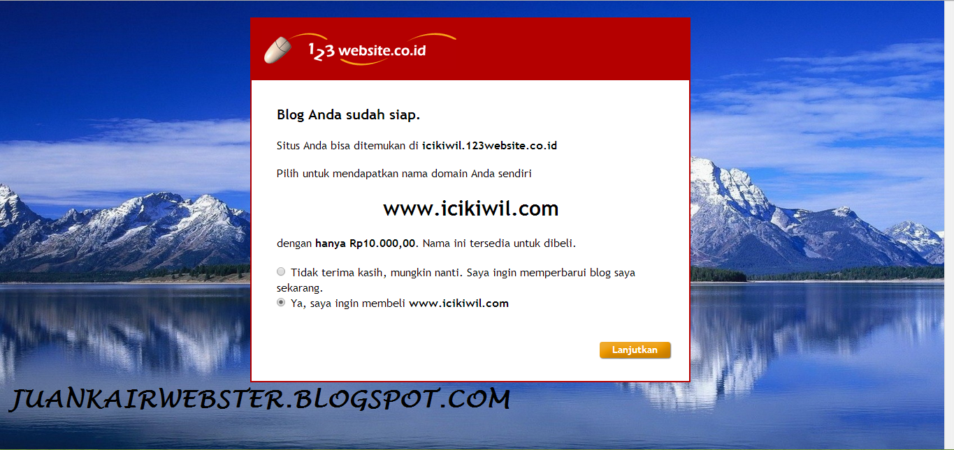 Cara Membuat Website Gratis Menggunakan 123website.co.id