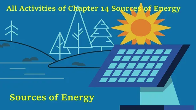 All activities Solutions of Class 10 Science Chapter 14 Sources of Energy