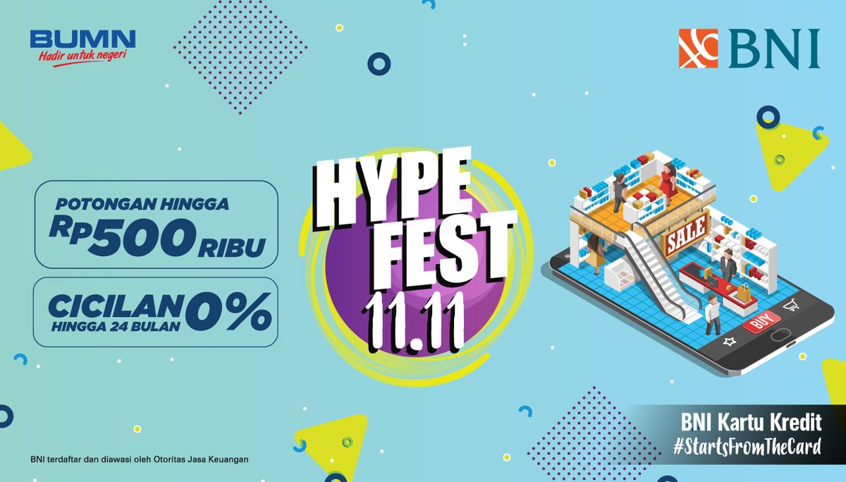 Bank BNI - Promo Lengkap HypeFest 11.11 2018 