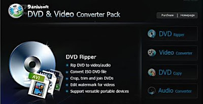 Daniusoft DVD Video Converter Pack 1.8-Video Converter, DVD Ripper, Audio Converter e DVD Copy.