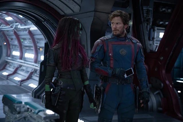 Chris Pratt และ Zoe Saldana ดูหนัง Guardians of the Galaxy Vol 3 รวมพันธุ์นักสู้พิทักษ์จักรวาล 3