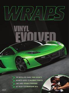 Wraps (NBM) 2015 - January 2015 | TRUE PDF | Annuale | Professionisti | Comunicazione | Wrapping
Wraps covers the materials, technology, and production of all forms of wrap applications including vehicle, fleet, building, flooring, and rough-surface wrapping. Shop owners will find it an authoritative source of business information on market trends, how-to application tips, design strategies and out-of-home and vehicle advertising.
