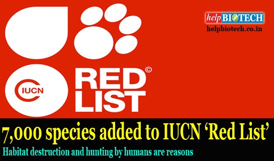 7,000 Species added to IUCN ‘Red List’