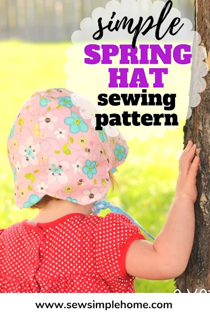 Grab this free baby hat pattern to sew up an infant or toddler size petal sun hat.