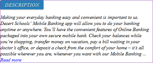 desert schools credit union