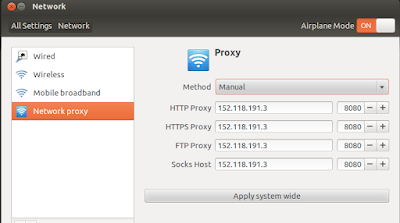 Setting Proxy di Ubuntu