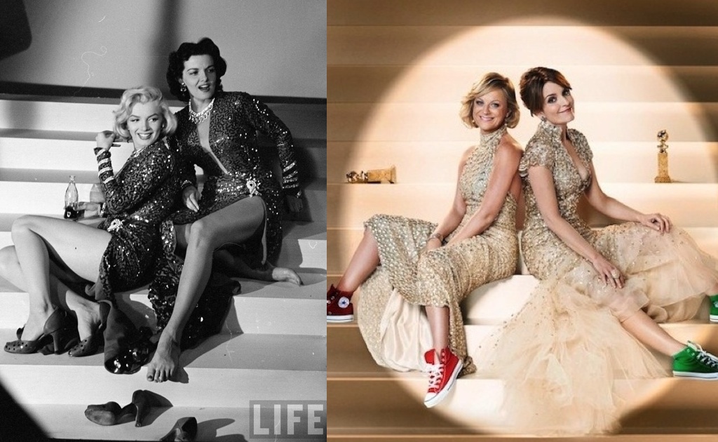 Then and Now: Marilyn Monroe & Jane Russell and Amy Poehler & Tina Fey
