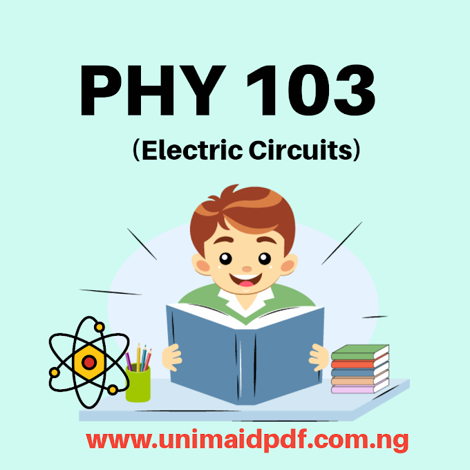 PHY 103 : Electric Circuits