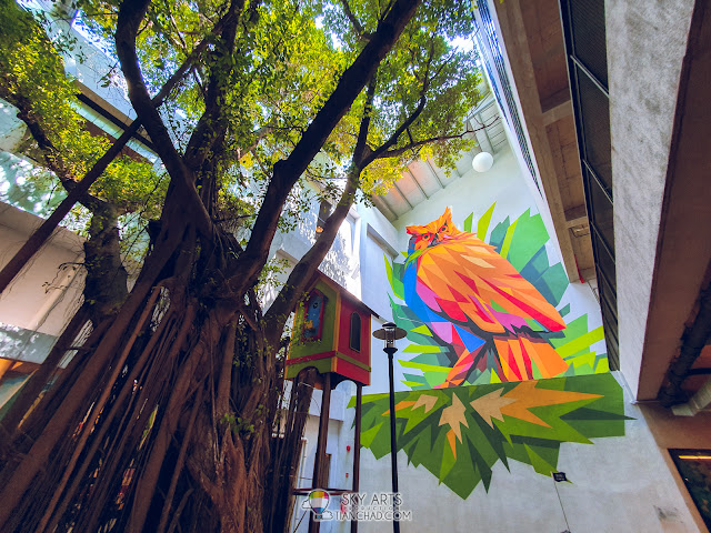 Most Instagrammable spot in Kuala Lumpur The LINC KL Mall with colorful owl mural arts