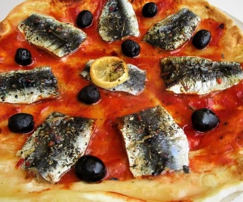 Sardine pizza recipe