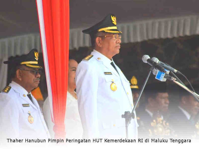 Thaher Hanubun Pimpin Peringatan HUT Kemerdekaan RI di Maluku Tenggara