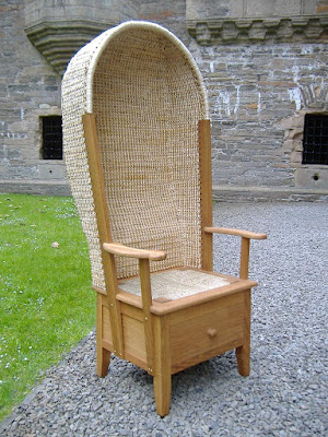 chair with hood and drawer