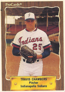Travis Chambers 1990 Indianapolis Indians card