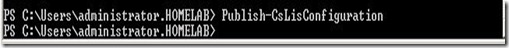Lync Loc - publish