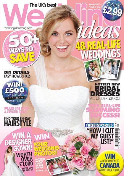 we opened up the brilliant bumper March issue of Wedding Ideas Magazine