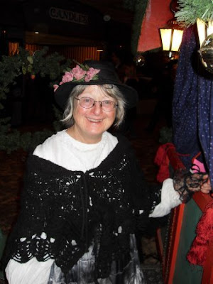 Dickens Fair vendor - smiling woman