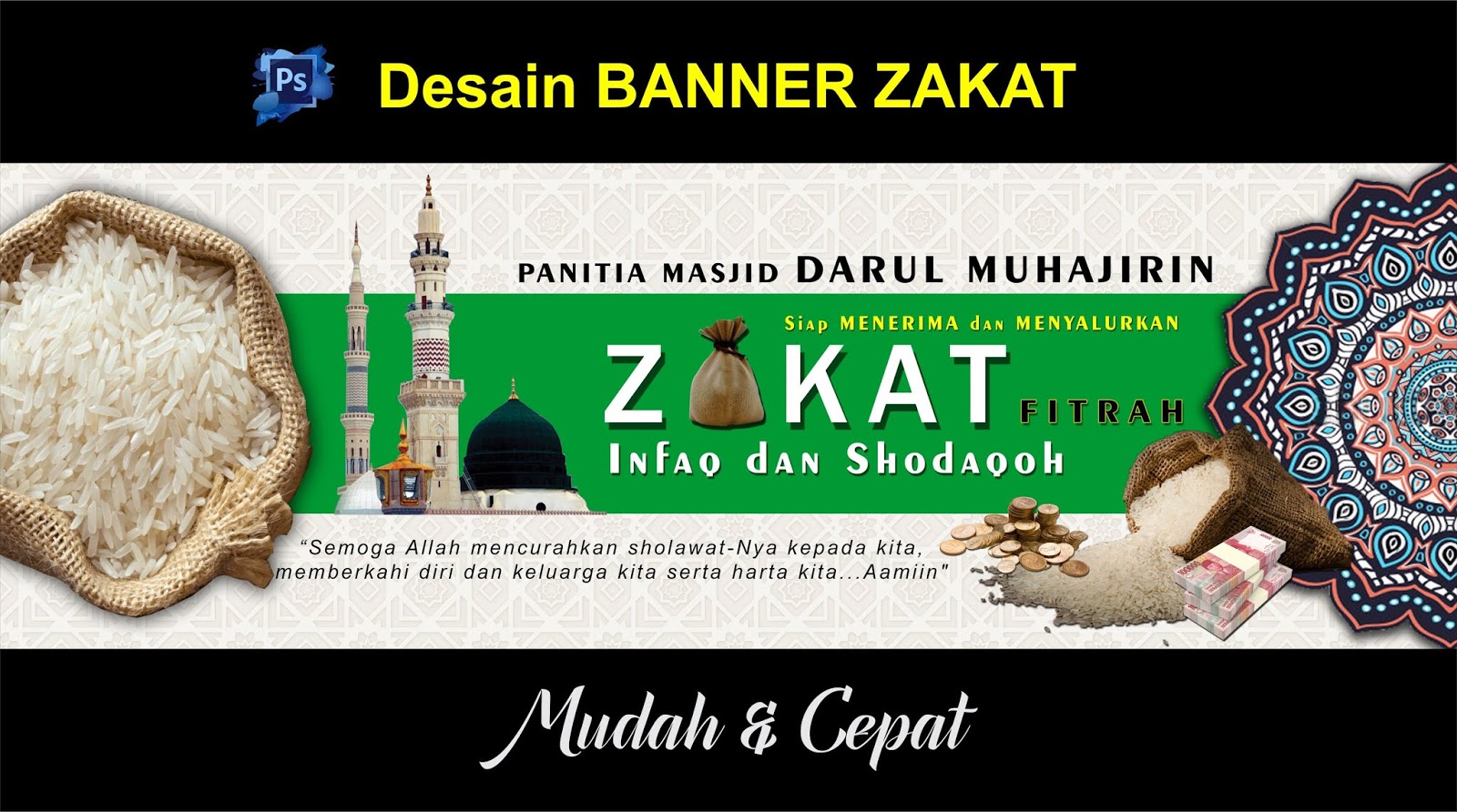 Contoh Desain  Banner Psd  desain  spanduk  keren 