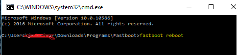 fasboot reboot