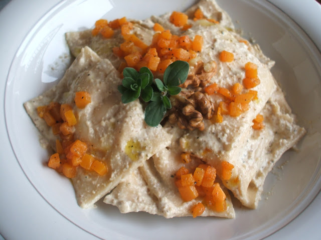 Tortelli alla zucca con salsa di noci