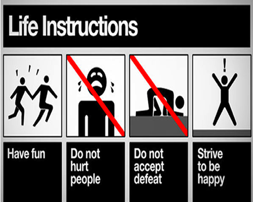 instructions for life. This blog hasn#39;t just been