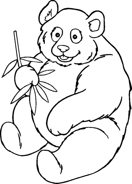 Panda Bear Coloring Pages 2