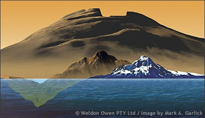 gambar gunung tertinggi dan terbesar di dunia tata surya, gunung berapi aktif, planet mars, galaksi, kejadia spektakuler